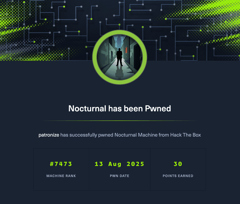 HTB nocturnal write up
