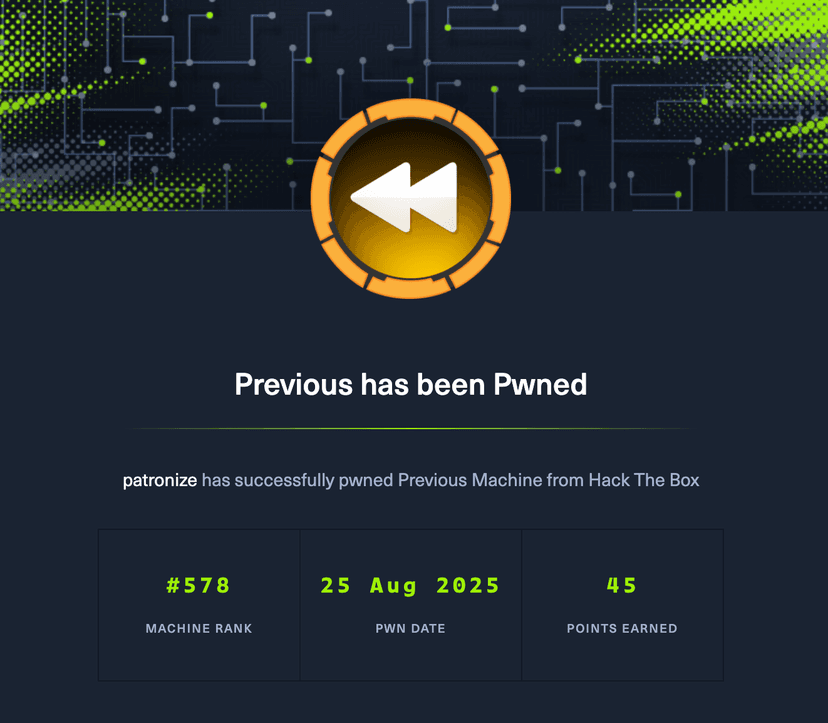 HTB Previous write up